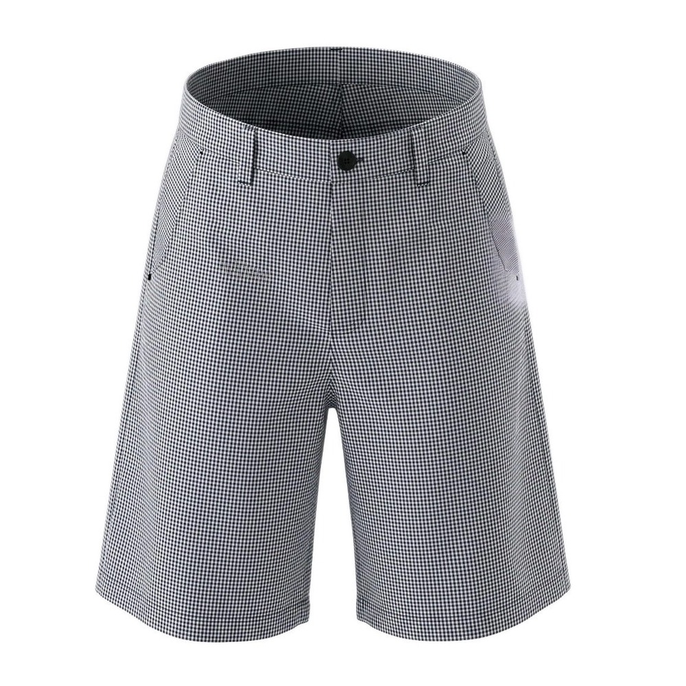 Lululemon Kahuna Shorts Mens 32 Blue Gingham Athleisure Preppy Resort Stretch